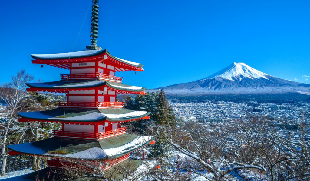 Sfondi Fuji Mountain 1024x600