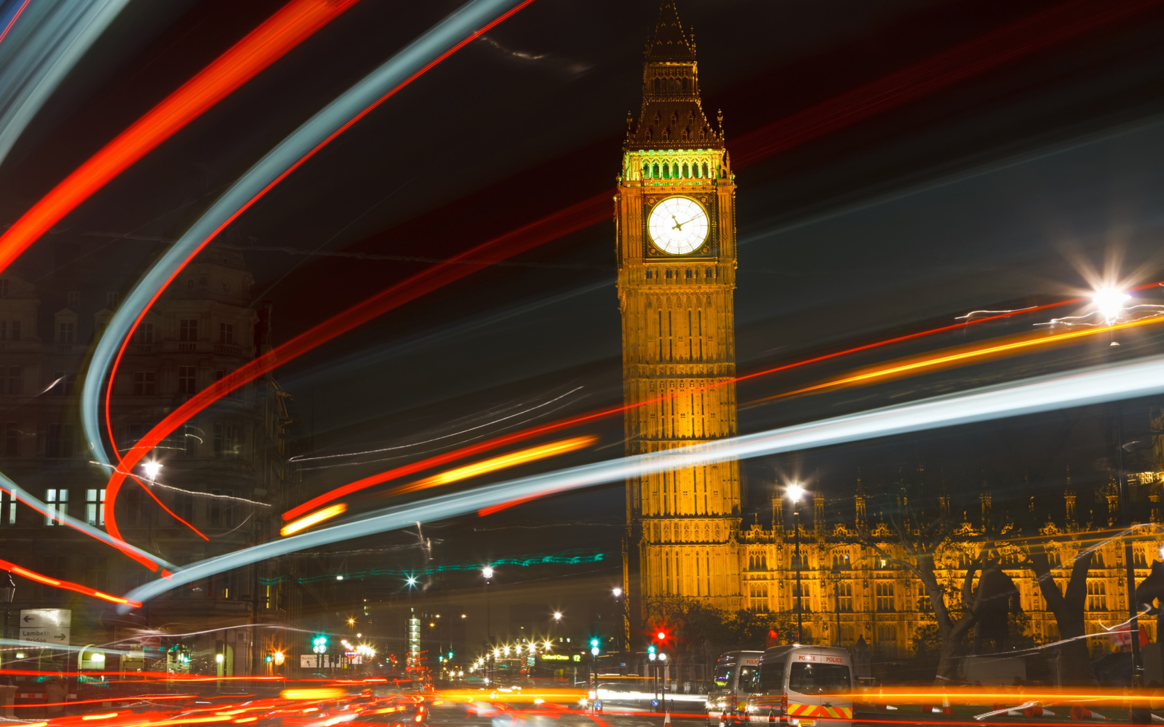 Night Big Ben wallpaper 1680x1050