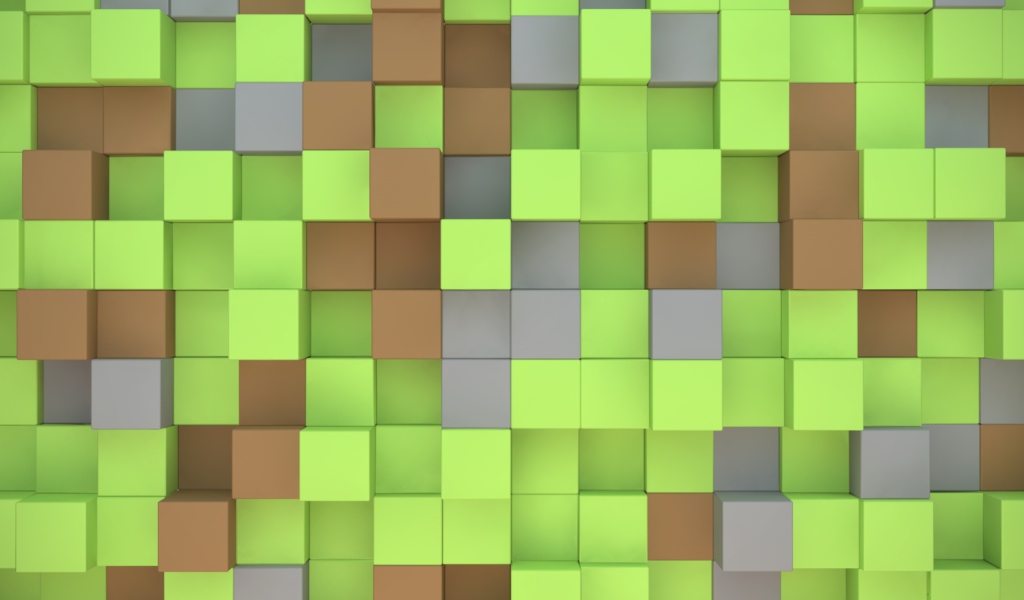 Sfondi Minecraft Cubes 1024x600