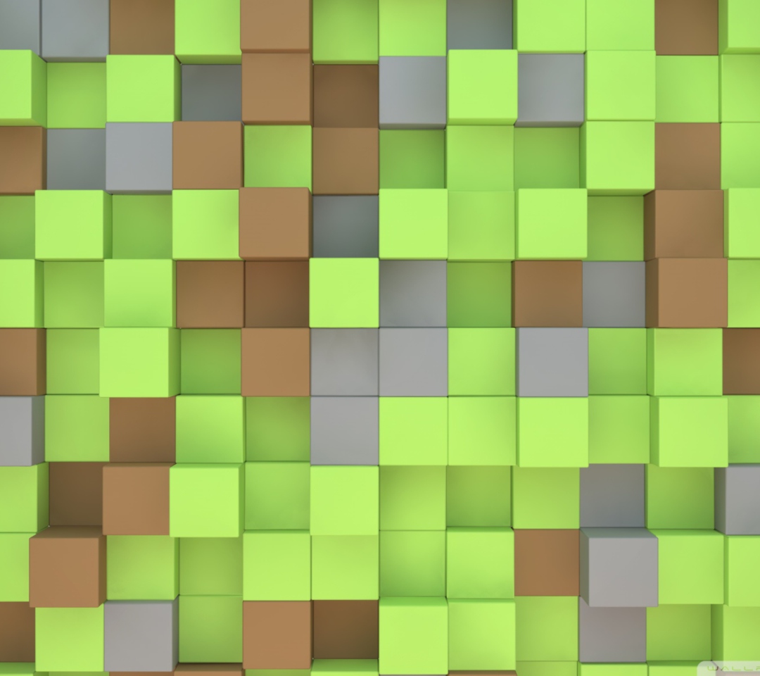Minecraft Cubes wallpaper 1080x960