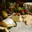 Das Wine And Cheeses Wallpaper 128x128