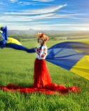 Fondo de pantalla Ukrainian style 128x160