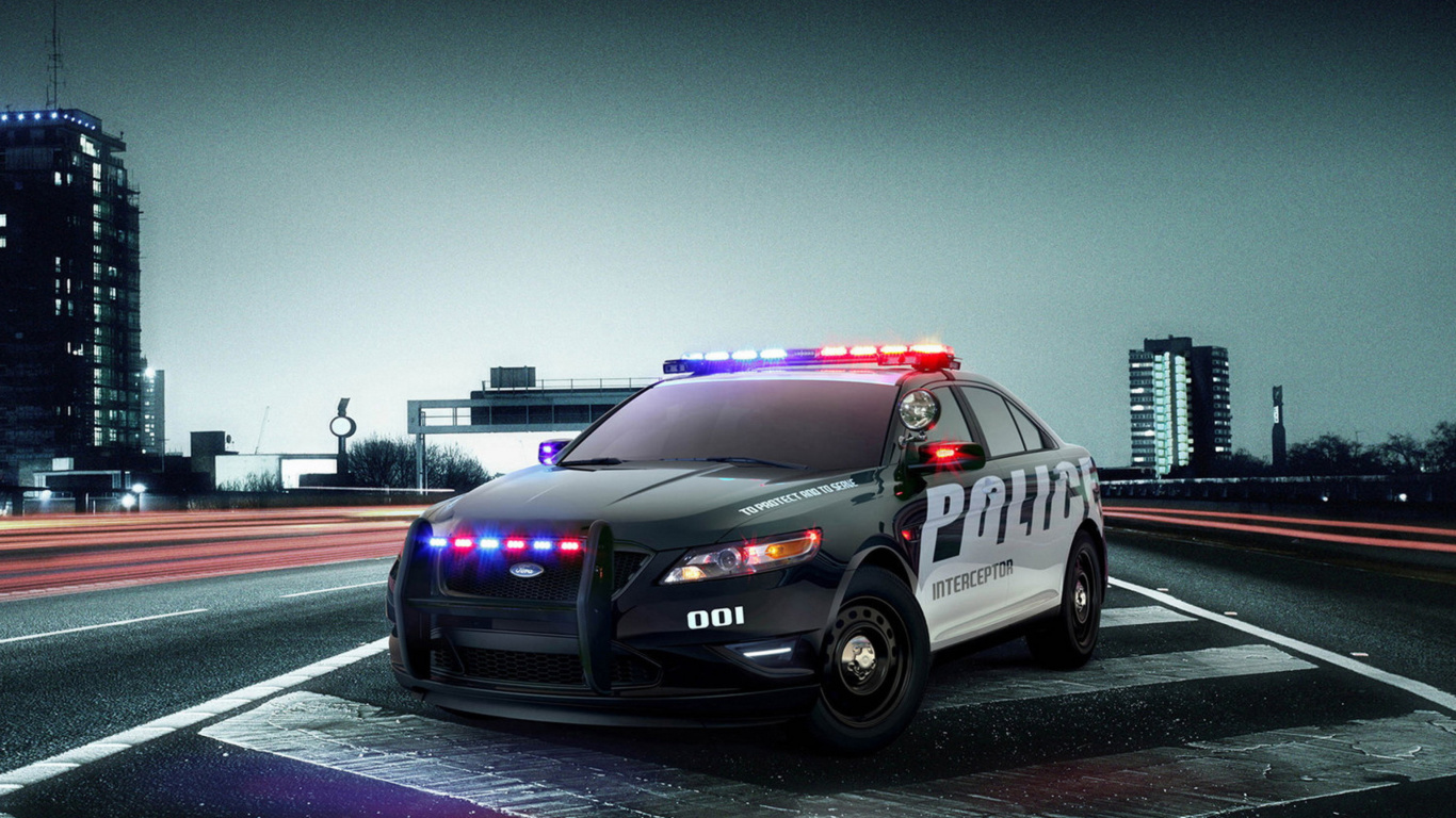 Das Ford Police Interceptor 2016 Wallpaper 1366x768