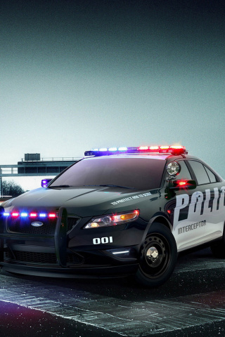 Das Ford Police Interceptor 2016 Wallpaper 320x480