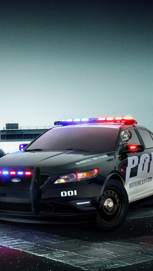 Ford Police Interceptor 2016 wallpaper 640x1136