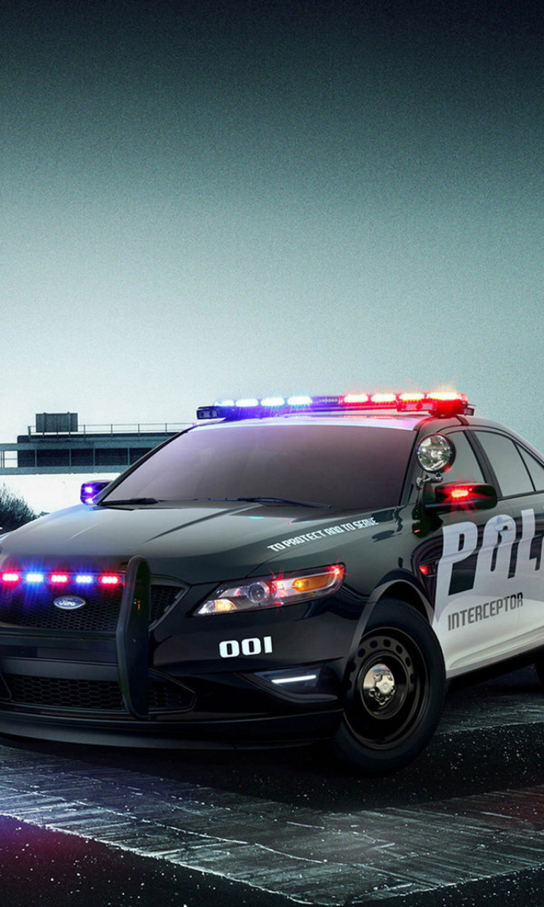 Das Ford Police Interceptor 2016 Wallpaper 768x1280