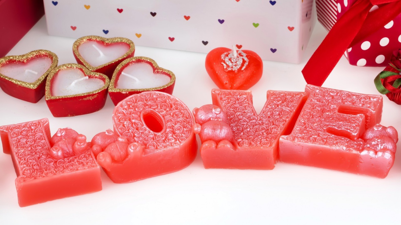 Das Valentines Day Candles Scents Wallpaper 1280x720