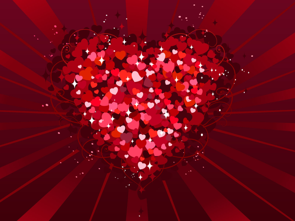 Screenshot №1 pro téma Valentine Heart 1024x768