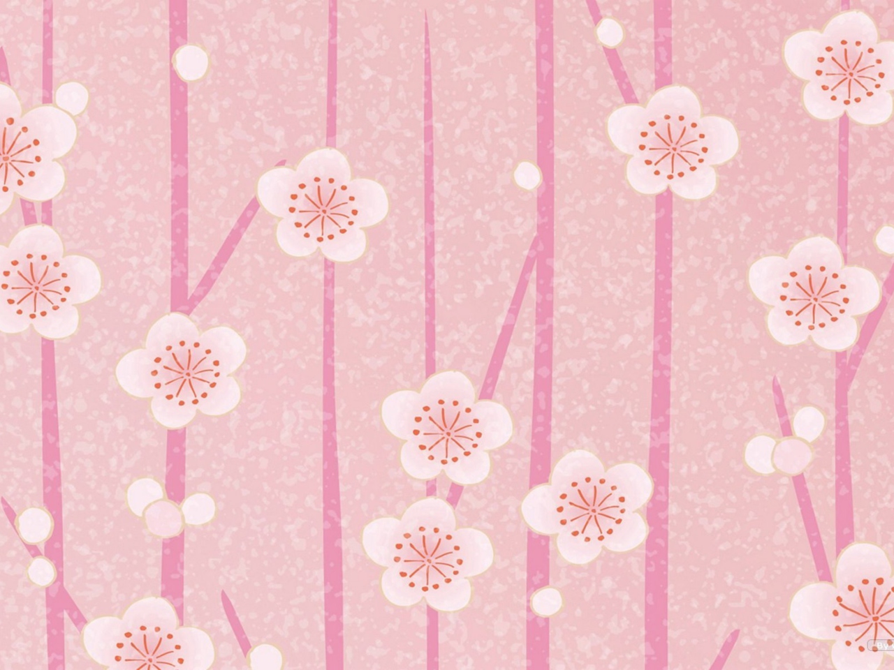 Screenshot №1 pro téma Pink Flowers Wallpaper 1280x960
