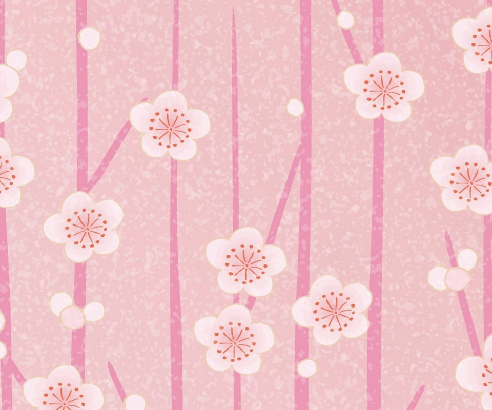 Screenshot №1 pro téma Pink Flowers Wallpaper 960x800
