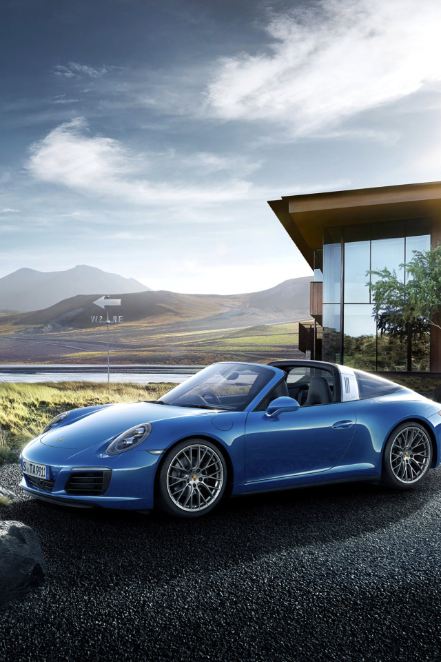 Das Porsche 911 Targa 4 GTS Wallpaper 640x960