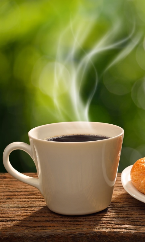 Fondo de pantalla Morning coffee 480x800