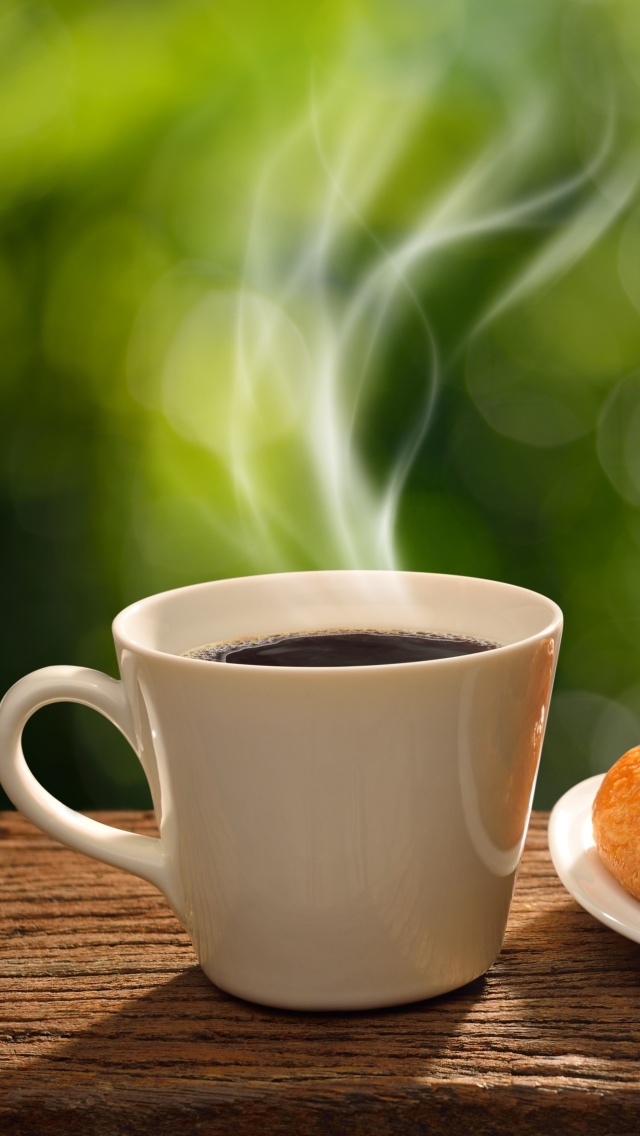Das Morning coffee Wallpaper 640x1136