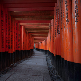 Kostenloses Fushimi Inari Taisha in Kyoto Wallpaper für iPad