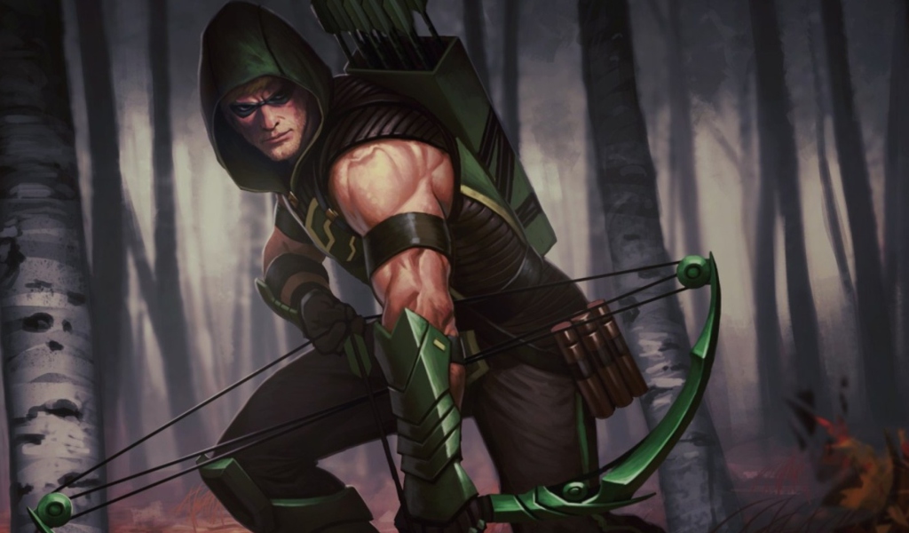 Fondo de pantalla Green Arrow 1024x600