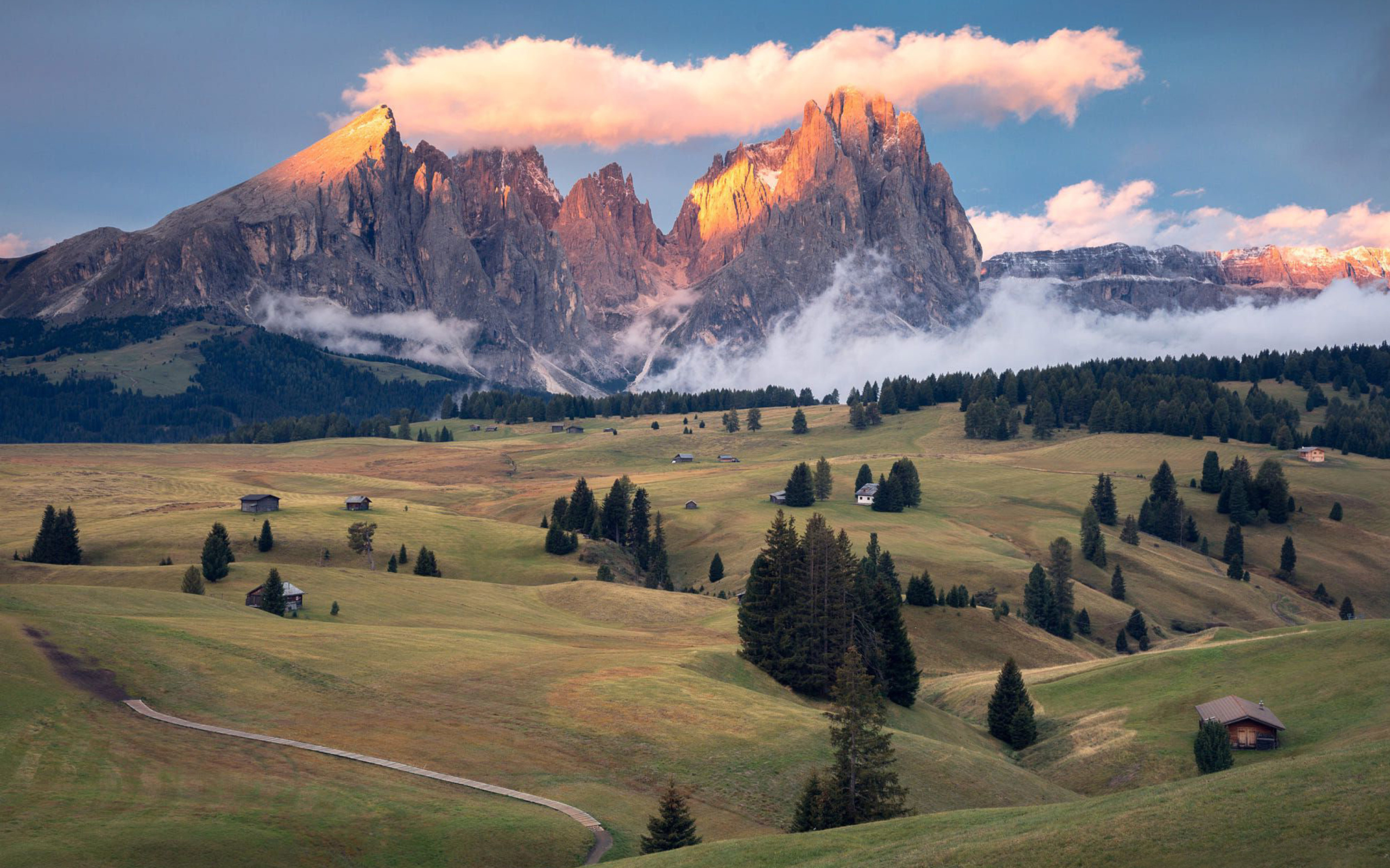 Dolomites Sunset wallpaper 2560x1600