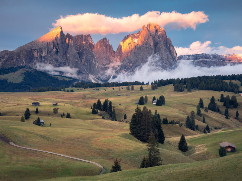 Dolomites Sunset screenshot #1 800x600