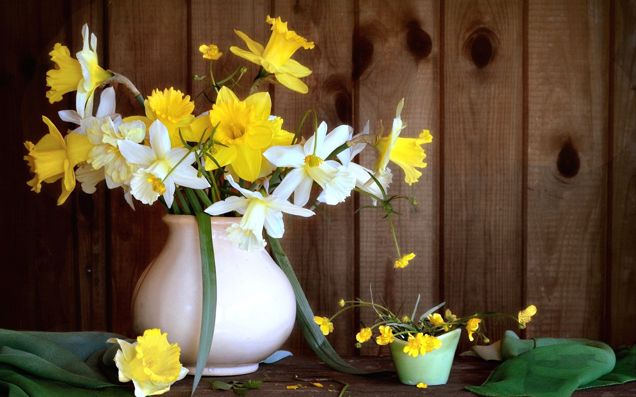 Daffodil Jug wallpaper 2560x1600