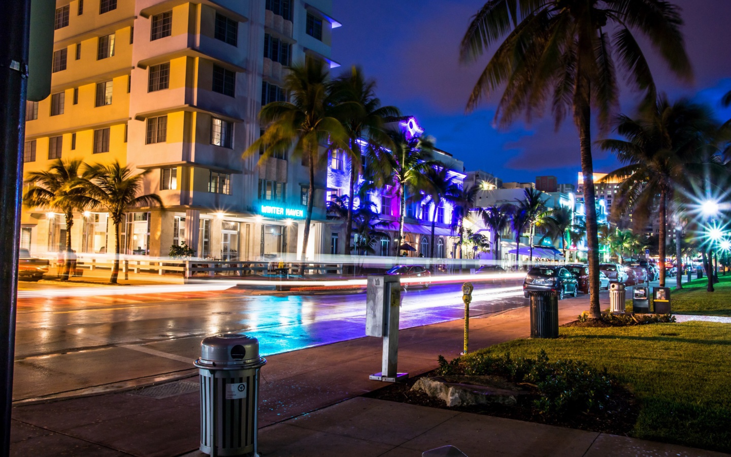 Screenshot №1 pro téma Florida, Miami Evening 1440x900