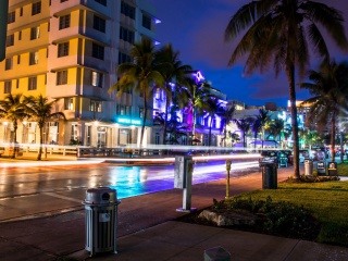 Florida, Miami Evening wallpaper 320x240