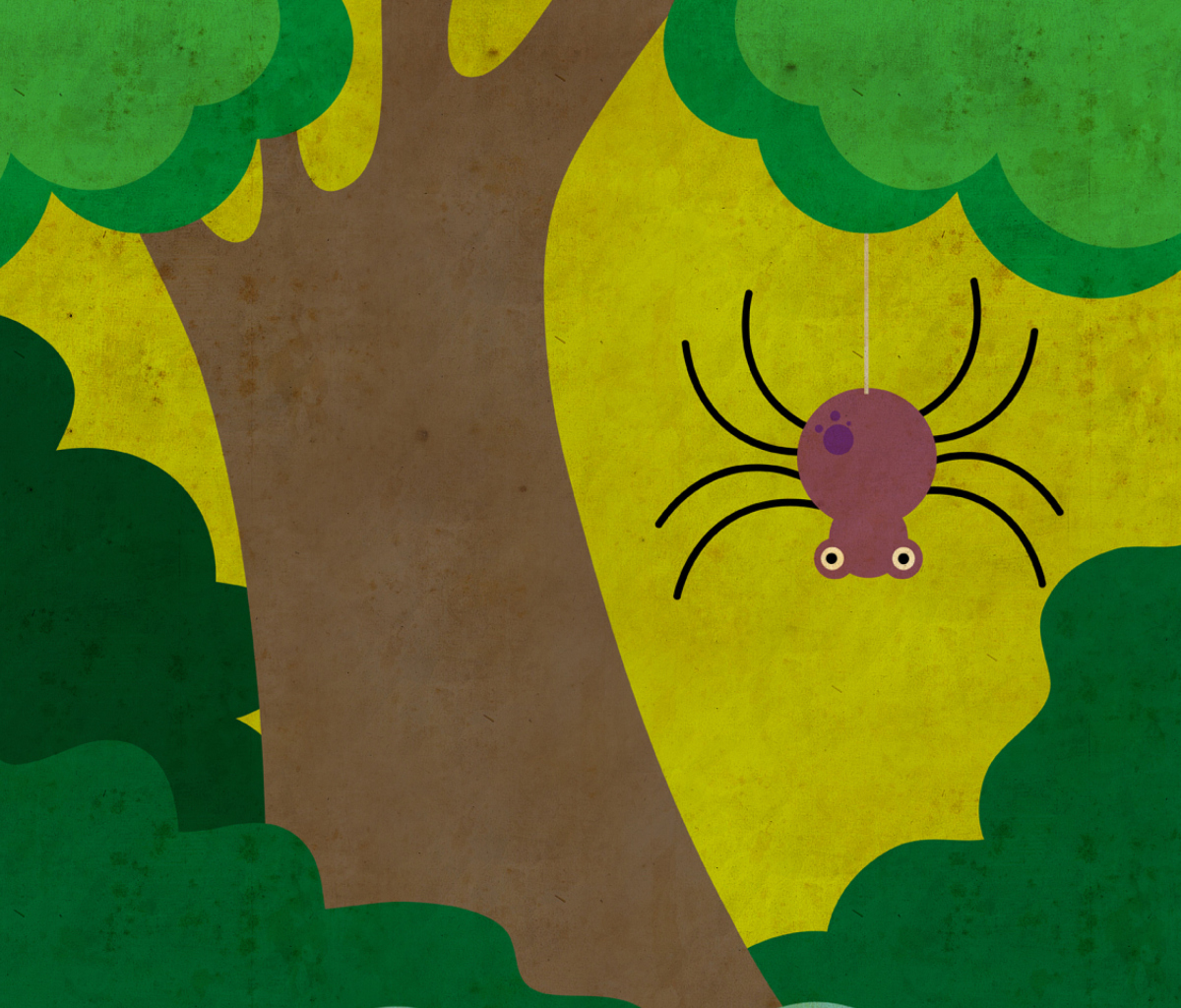 Das Cute Spider Wallpaper 1200x1024