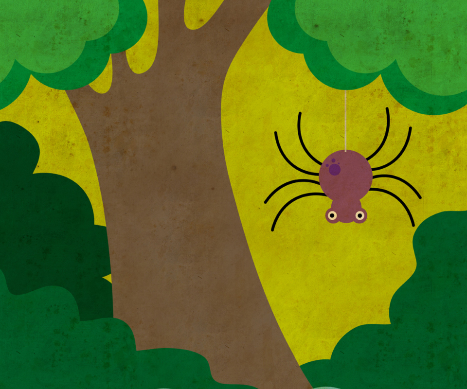 Fondo de pantalla Cute Spider 960x800