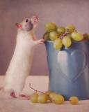 Screenshot №1 pro téma Mouse Loves Grapes 128x160
