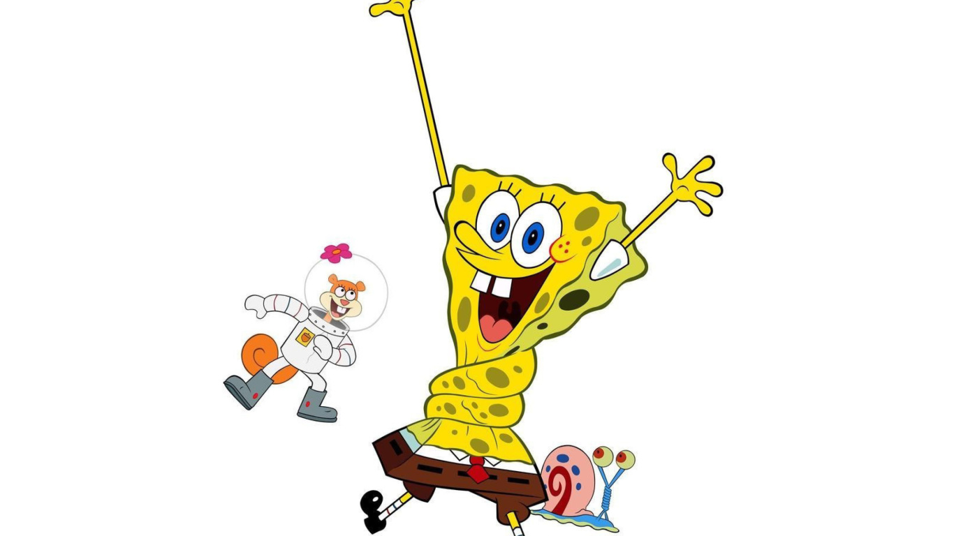 Spongebob and Sandy Cheeks screenshot #1 1366x768