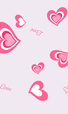 Das Sweet Hearts Wallpaper 240x400