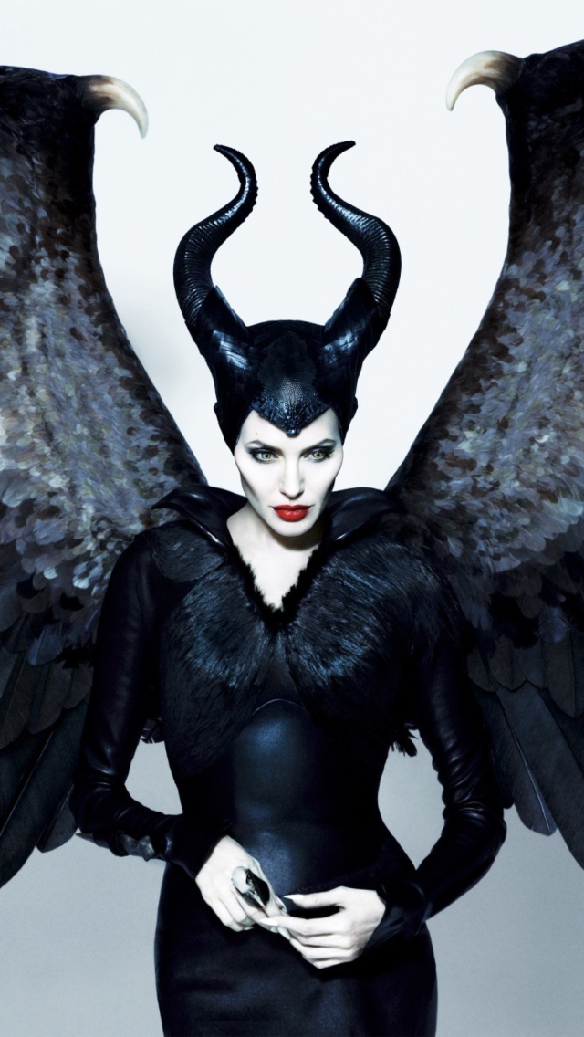 Maleficente, Angelina Jolie wallpaper 640x1136