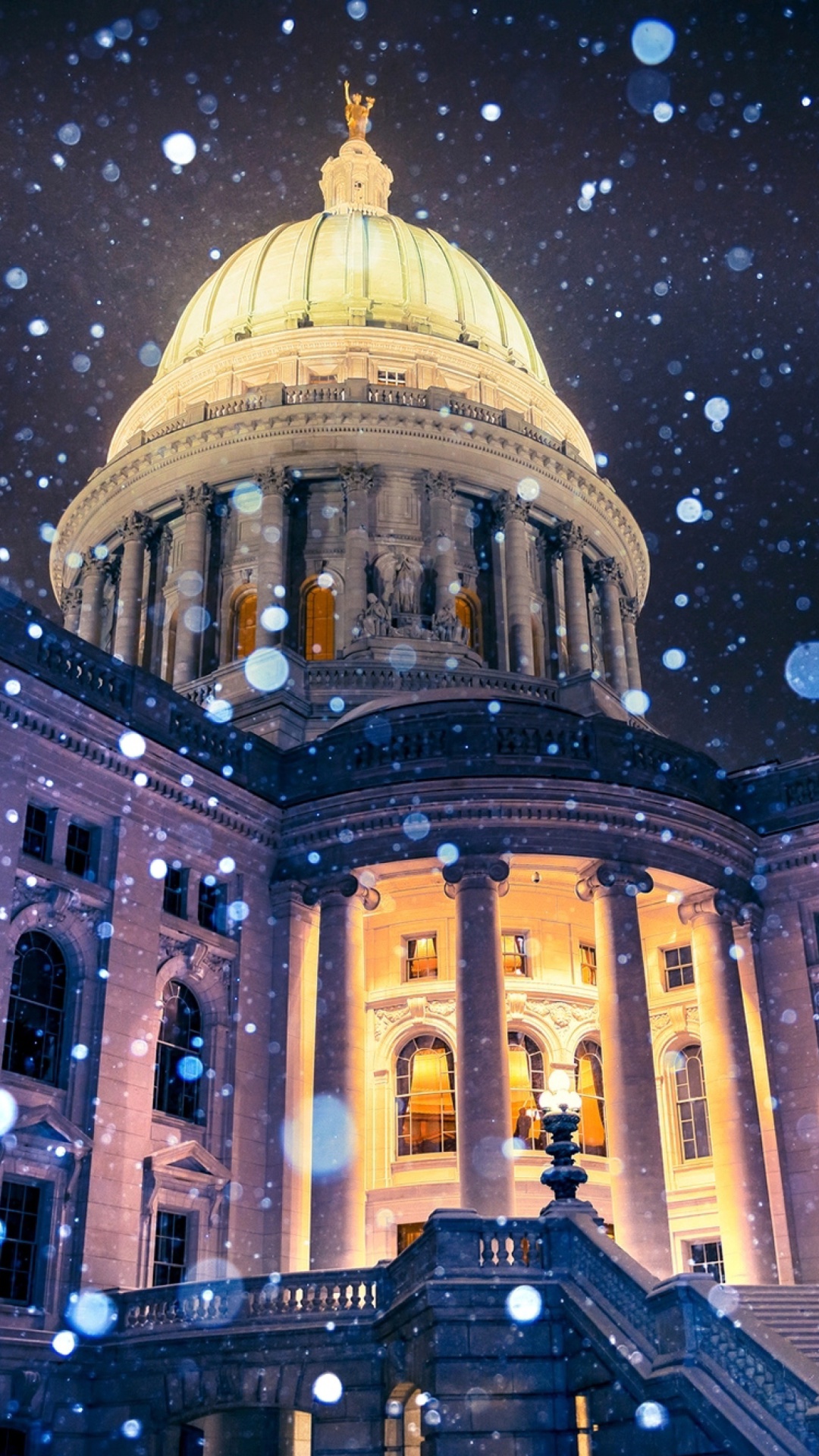 Madison, Wisconsin State Capitol wallpaper 1080x1920