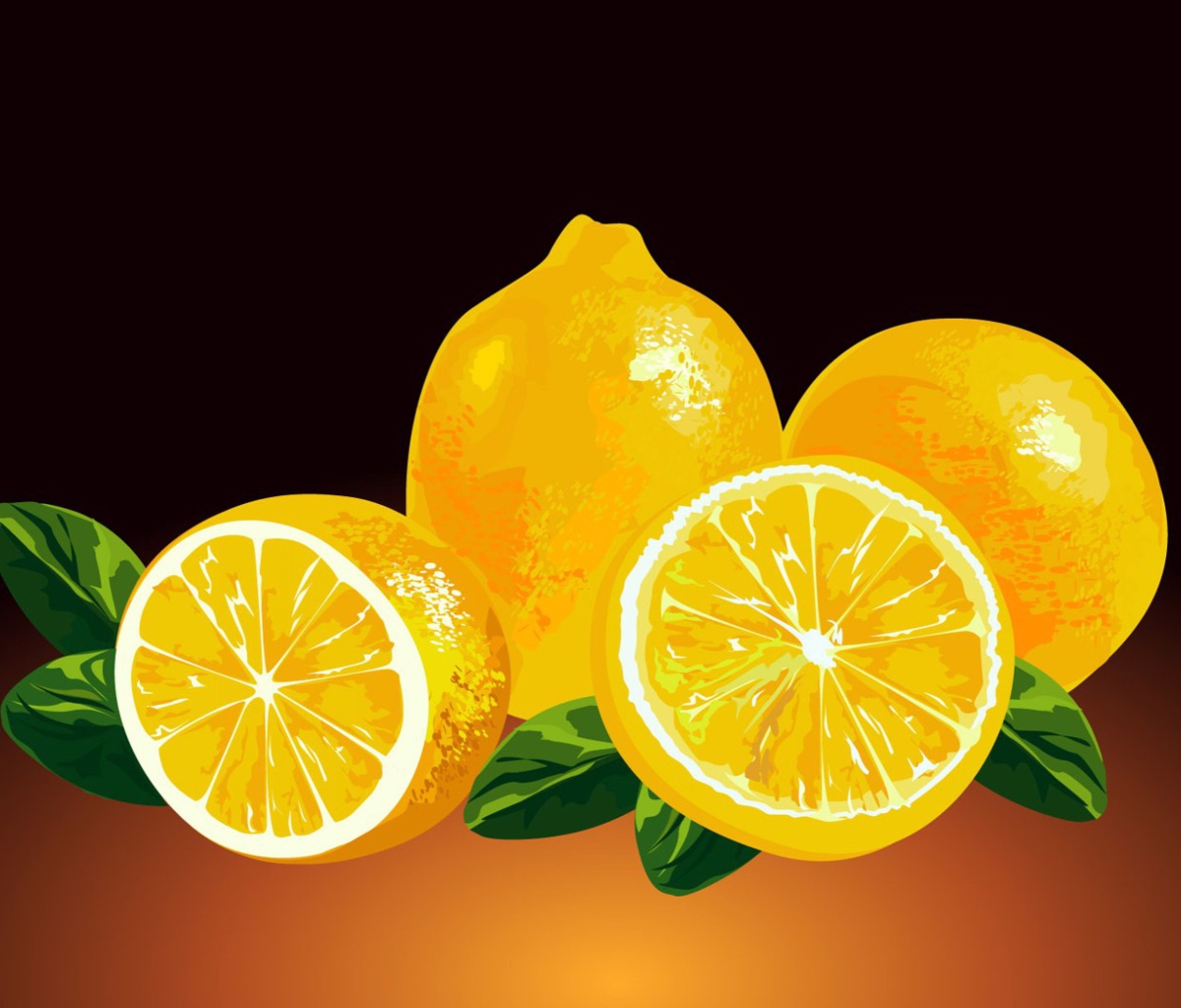 Screenshot №1 pro téma Fresh Lemon Painting 1200x1024