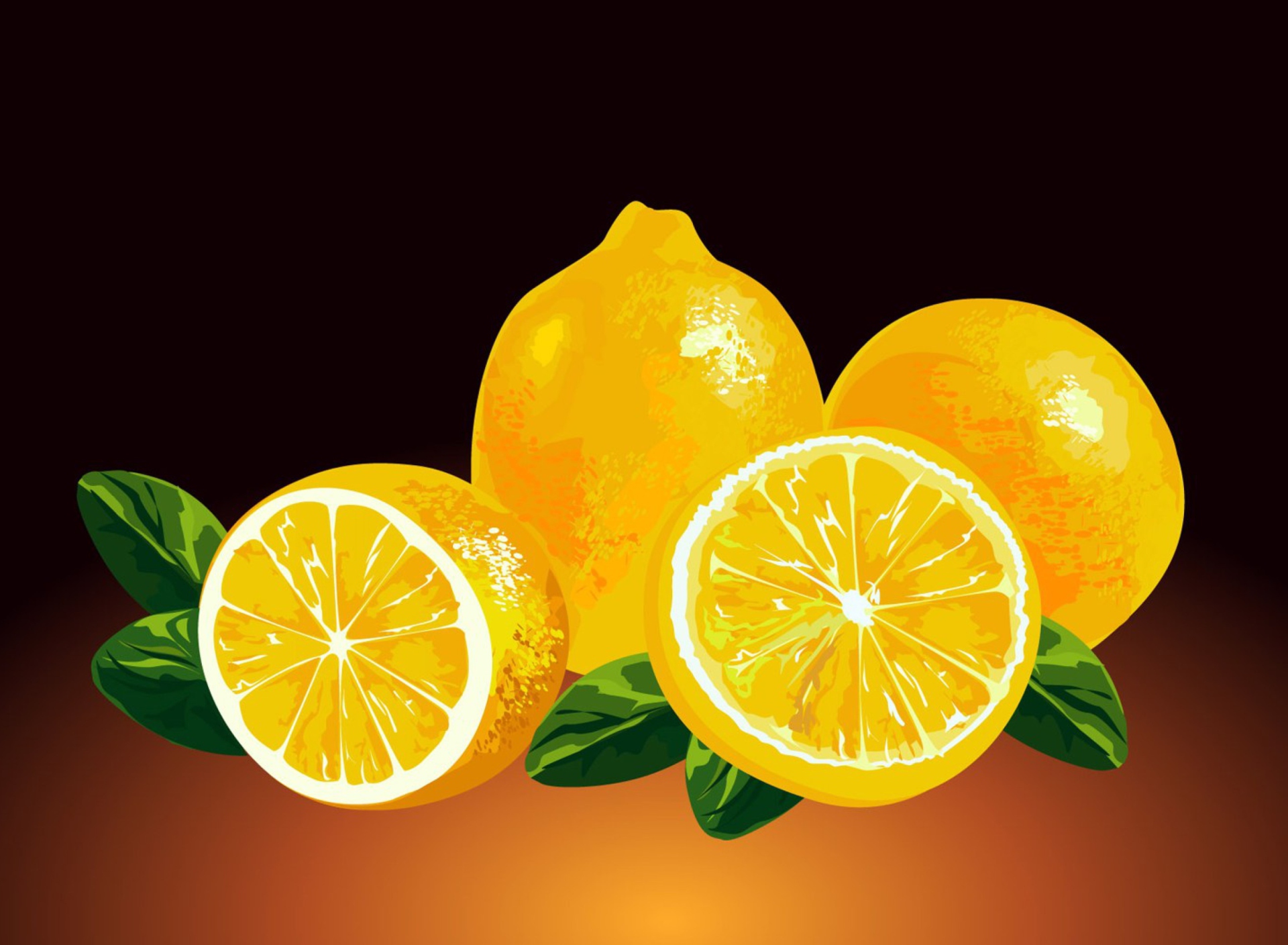 Screenshot №1 pro téma Fresh Lemon Painting 1920x1408