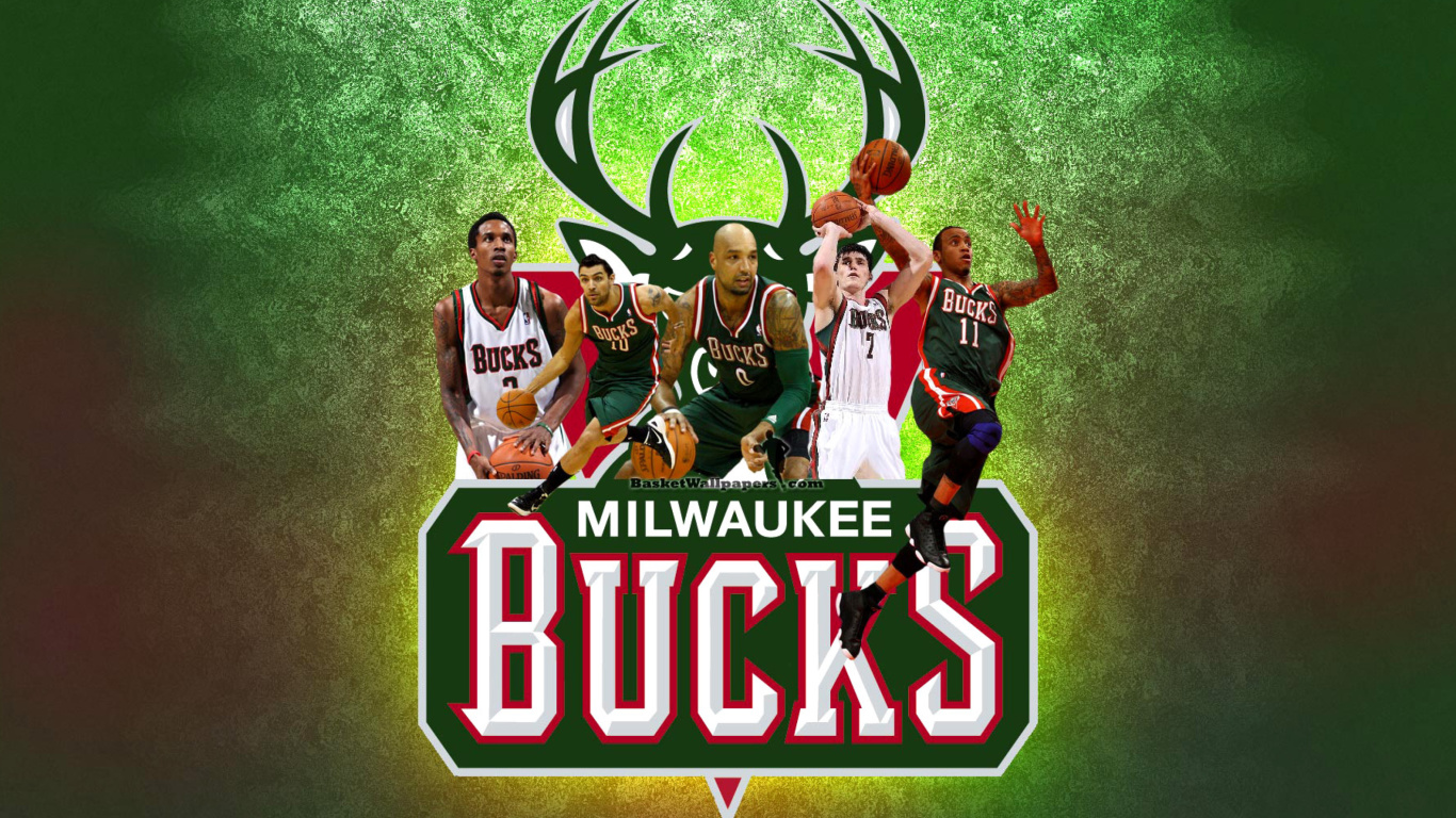 Screenshot №1 pro téma Milwaukee Bucks Pic 1366x768
