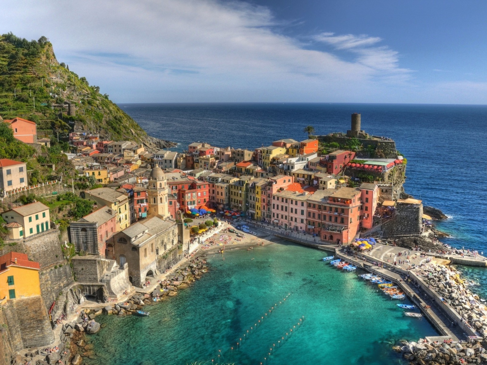 Fondo de pantalla Cinque Terre Italy 1600x1200