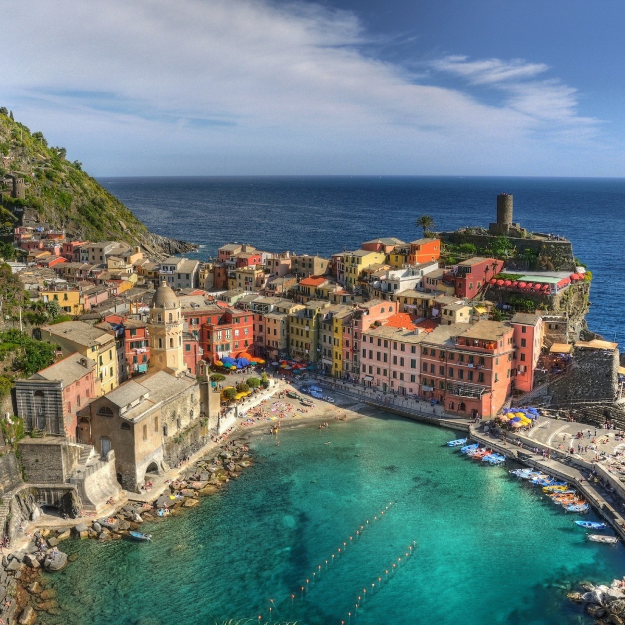 Fondo de pantalla Cinque Terre Italy 2048x2048