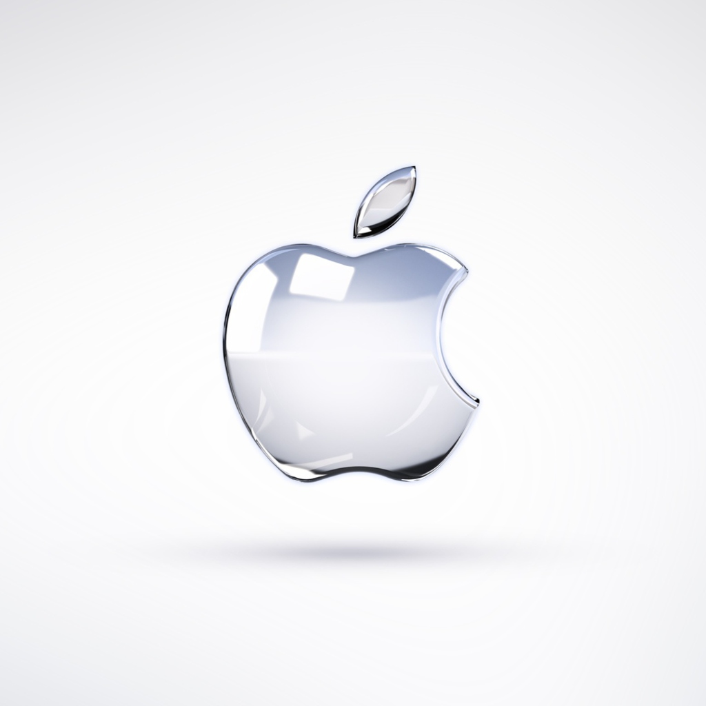 Das Apple Glossy Logo Wallpaper 1024x1024