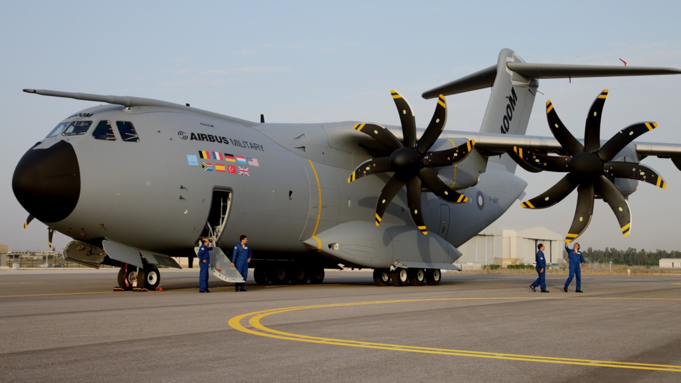 Screenshot №1 pro téma Airbus Military A400M 1366x768