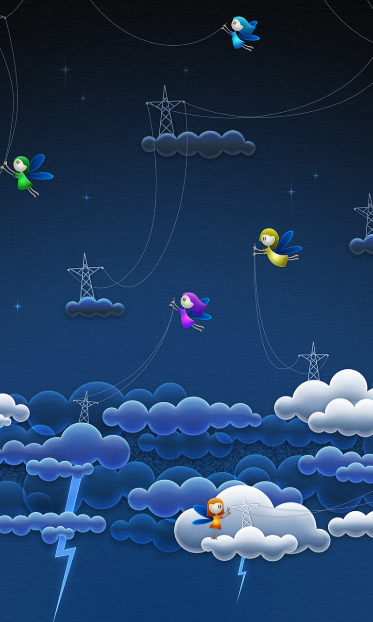 Screenshot №1 pro téma Funny Angels In Sky 768x1280