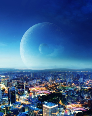 City Night Fantasy - Obrázkek zdarma pro Nokia Asha 300
