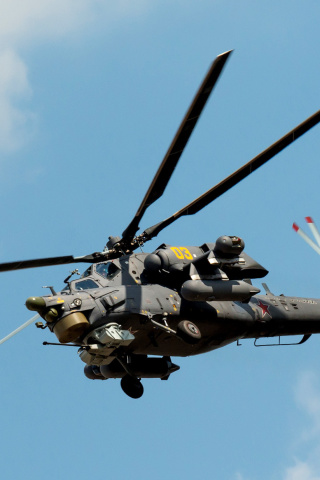 Fondo de pantalla Mil Mi-28 Havoc Helicopter 320x480