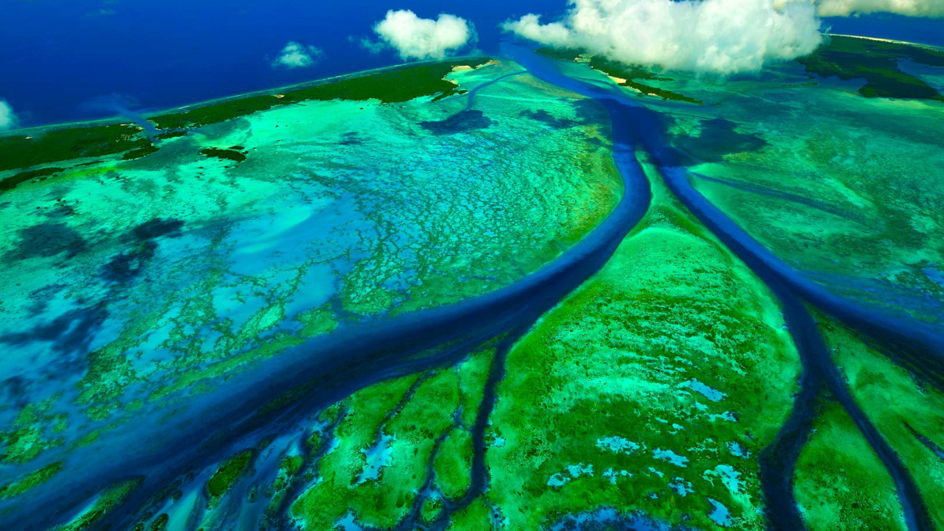 Fondo de pantalla Aldabra Atoll, Seychelles Islands 1366x768