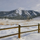 Screenshot №1 pro téma Chataqua Snow, Boulder Flatirons, Colorado 128x128