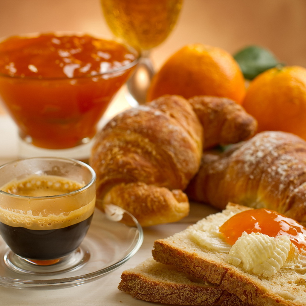 Continental Breakfast wallpaper 1024x1024