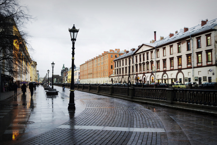 Обои Nevsky Prospect in St  Petersburg
