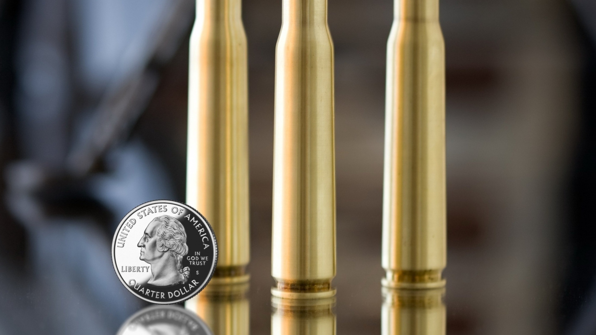 Обои Bullets And Quarter Dollar 1920x1080