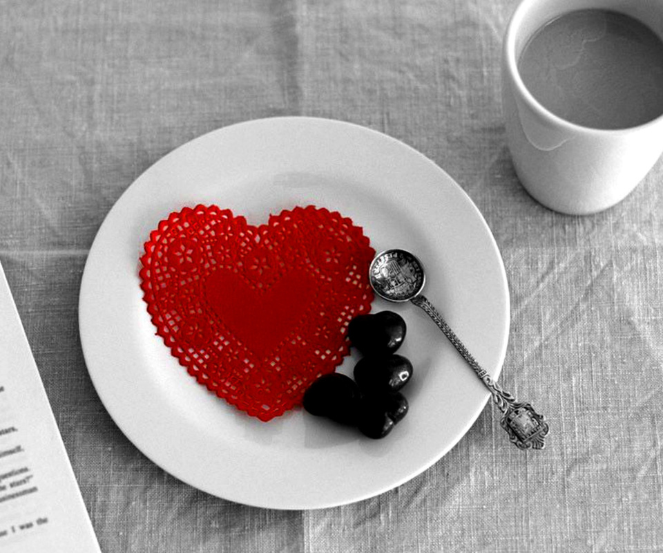 Das Valentine Breakfast Wallpaper 960x800