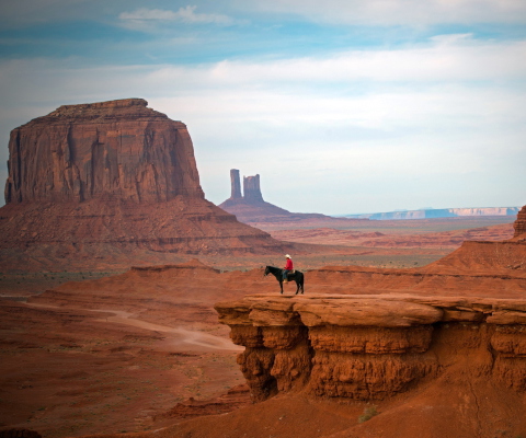 Horse Rider In Canyon screenshot #1 480x400