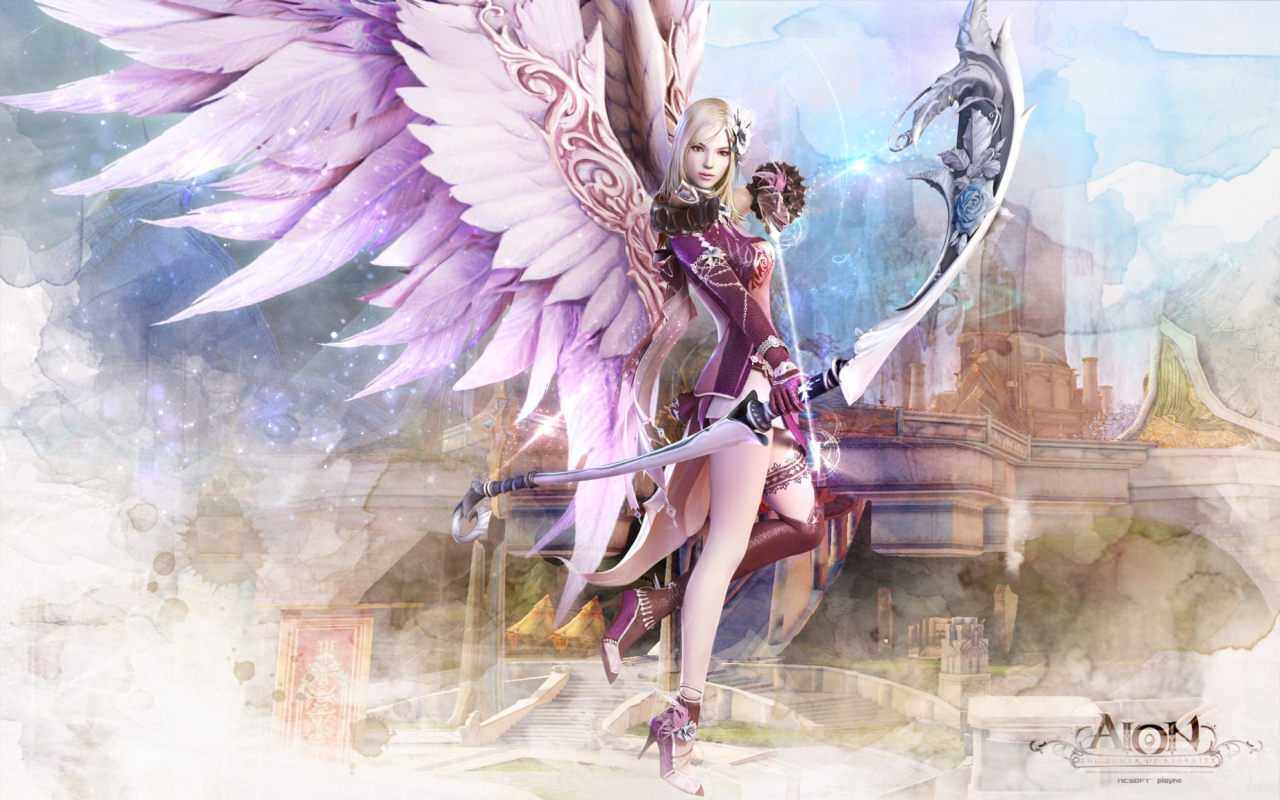 Screenshot №1 pro téma Fantasy Archer Girl 1280x800