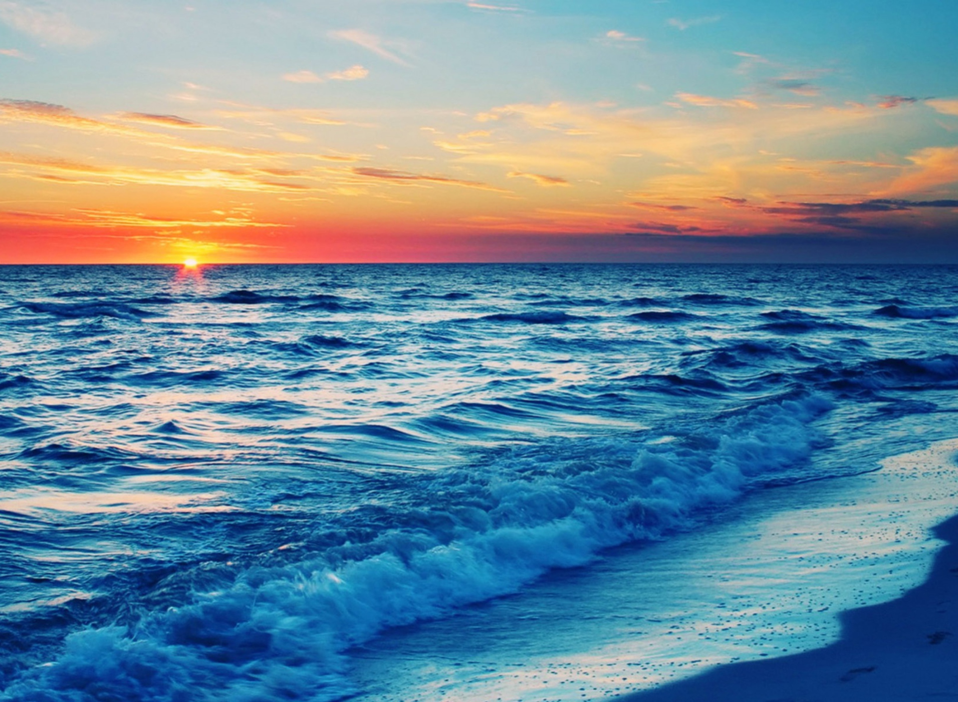 Screenshot №1 pro téma Ocean Beach At Sunset 1920x1408